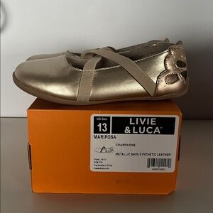 Livie & Luca champagne Mariposa Maryjane shoes